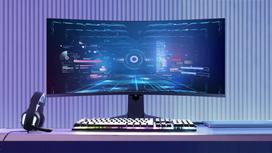 qd mini led - TCL 34R83Q 34", Iškraipytas (Curved), WQHD, Juodas (Black) - 3 nuotrauka
