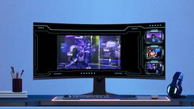 qd mini led - TCL 34R83Q 34", Iškraipytas (Curved), WQHD, Juodas (Black) - 7 nuotrauka
