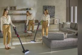 vertikaliai dulkiu siurblys - HOOVER HF210H 011 Juodas (Black) - 5 nuotrauka