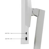 24 col ips monitorius - Lenovo ThinkVision C24d-20 24", IPS, Full HD, baltas (white) - 2 nuotrauka