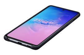 telefonas samsung s10 - Dėkliukas SAMSUNG Galaxy S10 Lite (2020), nugarėlė, silikoninis, juodas - 3 nuotrauka