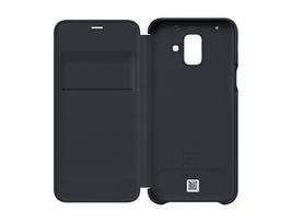 pinigine telefono deklas - Samsung Galaxy A6 (2018) dėklas - piniginė (Juodas) WA600CBE - 3 nuotrauka