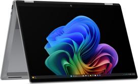 1 tb - HP OmniBook X Flip 16-cc0004nnx, Ryzen AI 9 465, 32 GB, 1 TB, 16", 3K OLED Touch, Radeon 880M, Meteor Silver (Sidabrinis) - 2 nuotrauka