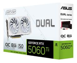 geforce rtx 5060 ti asus - ASUS GeForce RTX 5060 Ti DUAL OC 8GB GDDR7 Baltas (White) - 14 nuotrauka