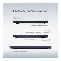 asus expertbook b5 (b5604) - ASUS ExpertBook B5 B5604CMA-QW0056X, Core Ultra 7 155U, 16 GB, 512 GB, 16", Black (Juodas) - 3 nuotrauka