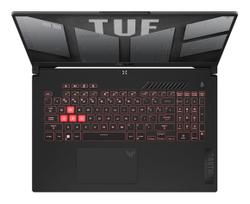 asus tuf 4050 - ASUS TUF Gaming A17 TUF707NUQ-DICHX146W, Ryzen 7 170, 16 GB, 512 GB, 17.3", RTX 4050, Black (Juodas) - 8 nuotrauka