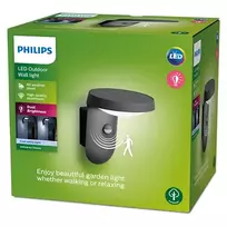 4000k 9w - Philips – LED Lauko sieninis šviestuvas su jutikliu TYLA LED/9W/230V 4000K IP44 - 2 nuotrauka