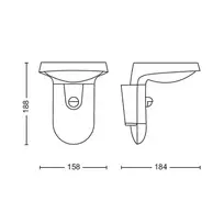 4000k 9w - Philips – LED Lauko sieninis šviestuvas su jutikliu TYLA LED/9W/230V 4000K IP44 - 5 nuotrauka