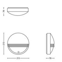 led lauko sviestuvas su judesio jutikliu - Philips 17297/30/16 - LED Lauko šviestuvas su jutikliu YARROW 1xLED/6W/230V IP44 - 5 nuotrauka
