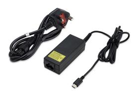 usa adapteriai - ACER adapteris 65 W USB TYPE-C, EU MAITINIMO LAIDAS (RETAIL PACK), juodas - 3 nuotrauka