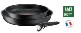 tefal dalys - Tefal Ingenio Black Stone L3999032, 3 dalių keptuvių ir puodų rinkinys - 3 nuotrauka
