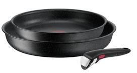 tefal dalys - Tefal Ingenio Black Stone L3999032, 3 dalių keptuvių ir puodų rinkinys - 4 nuotrauka