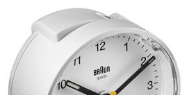 braun zadintuvas - Stalinis laikrodis Braun BC01W (Balta - White) - 7 nuotrauka