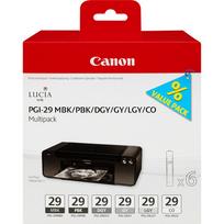 rasalai spausdintuvo - CANON PGI-29MBK/PBK/DGY/GY/LGY/CO Multi | 4868B018 - 2 nuotrauka