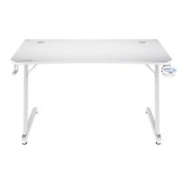 kompiuteriniai stalai - Kompiuterinių žaidimų stalas Trust GXT 709 LUMINUS, 120 cm x 60 cm, 74 cm, balta sp. - 3 nuotrauka
