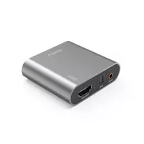 3.5 mm to 3.5 mm kabelis - Hama HDMI Audio Extractor AE90 4K@30Hz Sidabras (Silver) - 2 nuotrauka