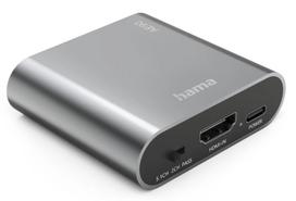 3.5 mm to 3.5 mm kabelis - Hama HDMI Audio Extractor AE90 4K@30Hz Sidabras (Silver) - 4 nuotrauka