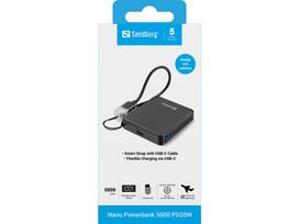 5000 mah powerbank - Sandberg Nano Powerbank 5000 PD20W - 6 nuotrauka
