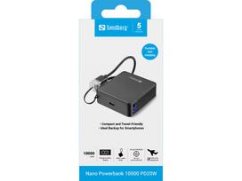 10000mah power bank - Sandberg Nano Powerbank 10000 PD20W - 5 nuotrauka