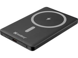 5000 mah powerbank - Sandberg Magnet Powerbank 5000 Saver, 5000mAh, 20W, juodas (black) - 2 nuotrauka