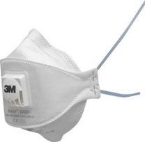 respiratoriai ffp2 - Respiratorius 3M 9322 Aura+ P2 FFP2, balta - 2 nuotrauka