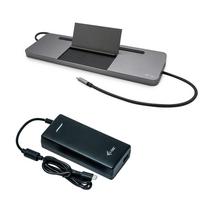 usb c laidas 4k - I-TEC USB-C Metal 4K 3xDisplay DS 1xHDMI1xVGA1xDP 1xSD+1xmicroSD CR 1xGLAN 1x3.5mmAudio 2xUSB 3.0 2xUSB 2.0 1xUSB-C PD+ įkroviklis 112W - 2 nuotrauka