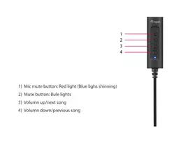 3.5mm male - Equip USB-A į 3.5mm 4-pin Stereo Female garso kabelio adapteris Juodas (Black) - 2 nuotrauka