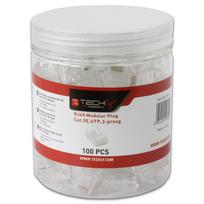 cat 5e senukai - Techly Cat. 5e RJ45 UTP Modular Plug x 100 - 4 nuotrauka