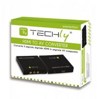 hdmi video audio - Techly HDMI į RCA Composite video + audio L/R - 3 nuotrauka