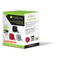 belaide bluetooth kolonele - Techly Wireless Portable Speaker Lights Grey (Pilka) - 3 nuotrauka