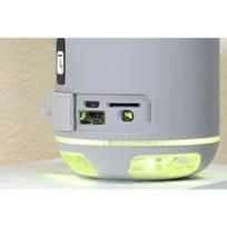 belaide bluetooth kolonele - Techly Wireless Portable Speaker Lights Grey (Pilka) - 5 nuotrauka