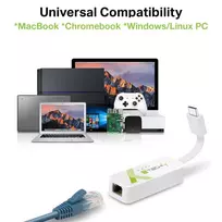 usb 3 0 gigabit ethernet adapter - Techly USB 3.1 Typ C RJ45 10/100/1000 Adapteris, baltas - 3 nuotrauka