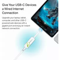 usb 3 0 gigabit ethernet adapter - Techly USB 3.1 Typ C RJ45 10/100/1000 Adapteris, baltas - 4 nuotrauka