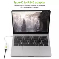 usb 3 0 gigabit ethernet adapter - Techly USB 3.1 Typ C RJ45 10/100/1000 Adapteris, baltas - 5 nuotrauka