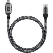 kabelis cat6 ethernet - Techly ICOC U3C-RJ45-010 USB-C į Gigabit Ethernet RJ45 tinklo kabelis 1m Sidabras (Silver) - 3 nuotrauka