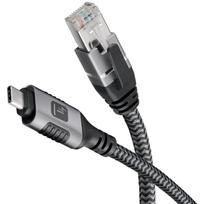 kabelis cat6 ethernet - Techly ICOC U3C-RJ45-010 USB-C į Gigabit Ethernet RJ45 tinklo kabelis 1m Sidabras (Silver) - 5 nuotrauka