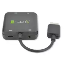 mini jack - Techly 026500 HDMI į 3.5 mm Audio Adapteris Juodas (Black) - 2 nuotrauka