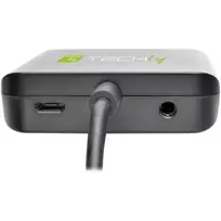 mini jack - Techly 026500 HDMI į 3.5 mm Audio Adapteris Juodas (Black) - 7 nuotrauka