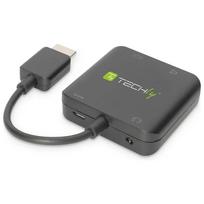 mini jack - Techly 026500 HDMI į 3.5 mm Audio Adapteris Juodas (Black) - 11 nuotrauka