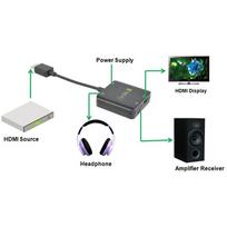 mini jack - Techly 026500 HDMI į 3.5 mm Audio Adapteris Juodas (Black) - 13 nuotrauka