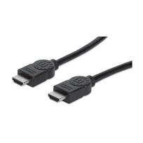 3m hdmi kabelis - Manhattan Cable HDMI to HDMI Black 3m - 4 nuotrauka