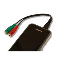 kabelis 3.5mm 2.5mm - Manhattan Cable Jack to Jack x2 Black 0.15m - 3 nuotrauka
