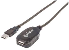oro dozatoriai - Manhattan Cable USB / USB Black 15m - 2 nuotrauka