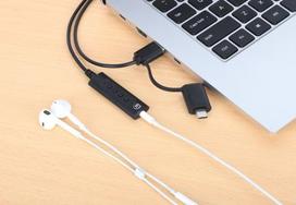 isorine usb garso - Manhattan garso plokštė Manhattan išorinė garso plokštė USB-C/A Audio Stereo 3.5mm TRRS 1m - 7 nuotrauka
