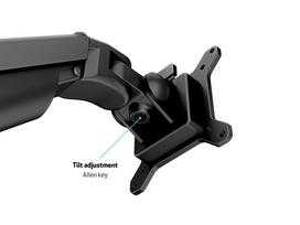 vieno monitoriaus laikiklis - Multibrackets Gas Lift Arm Single 15-32'' - 4 nuotrauka