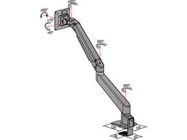 vieno monitoriaus laikiklis - Multibrackets Gas Lift Arm Single 15-32'' - 16 nuotrauka