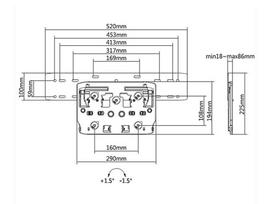 75 qled tv - Multibrackets MB-6478 - 9 nuotrauka