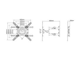 full motion televizoriaus laikiklis - Multibrackets MB-0839 - 6 nuotrauka