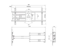 40 tv stovas - Multibrackets MB-6874 - 16 nuotrauka