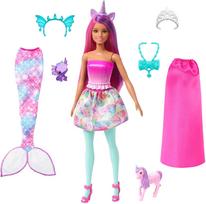 lele barbe pigu.lt - Mattel Barbė lėlė + undinė apranga HLC28/5 - 9 nuotrauka